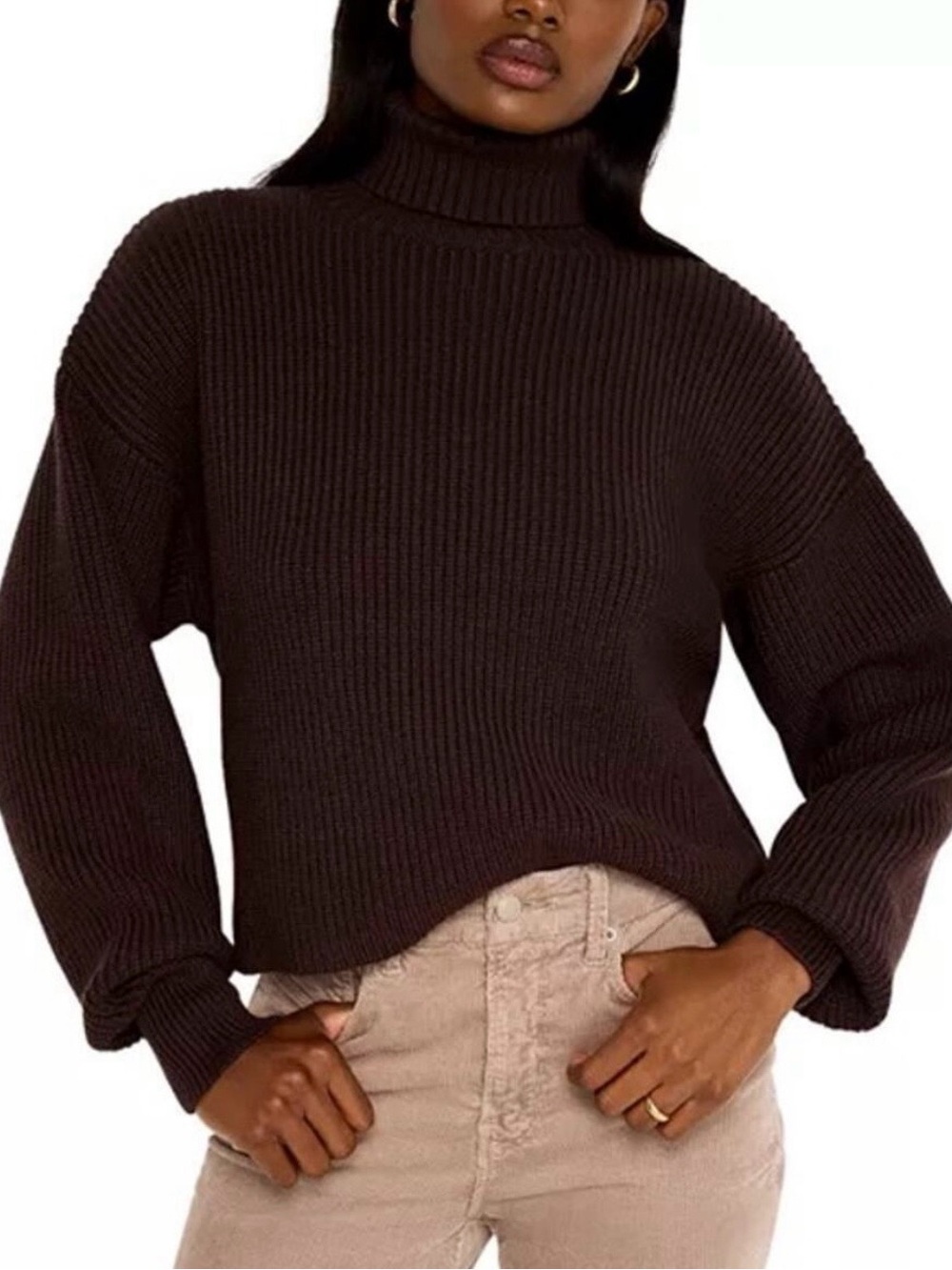Good American turtleneck sweater